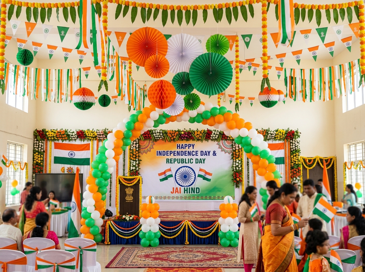 Independence Day Tricolor Decorations