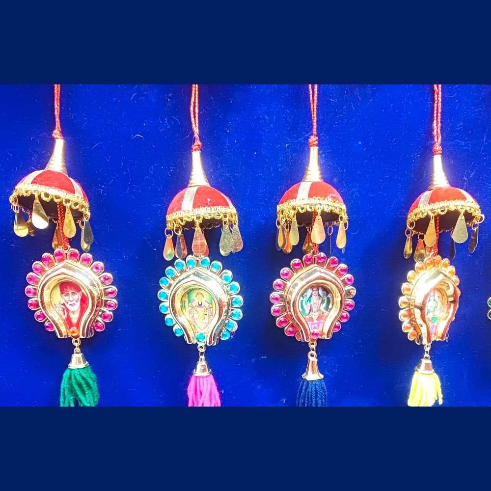 Divine Deity Car Mirror Hangings Set