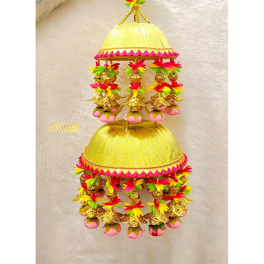 Double Tier Silk Dome Jumar Chandelier