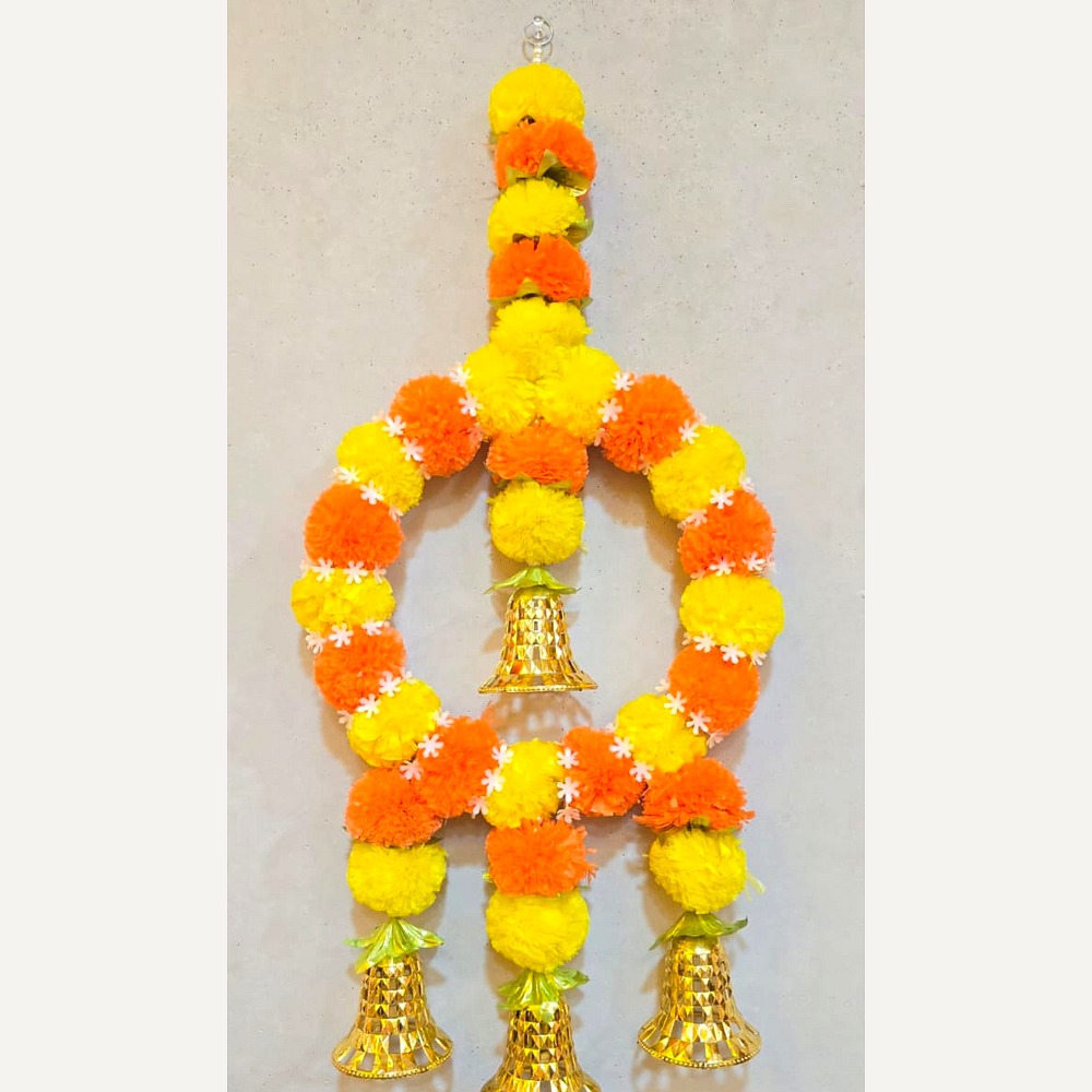 Marigold Ring & Golden Bell Hanging Pair