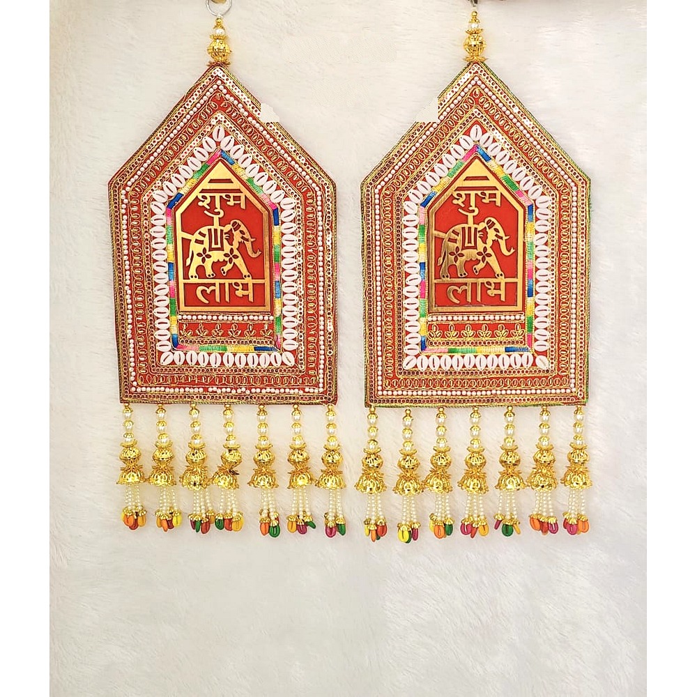 Shubh Labh Elephant Royal Door Latkan Set