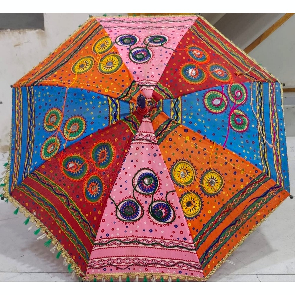 Rajasthani Mirror Work Fancy Umbrella